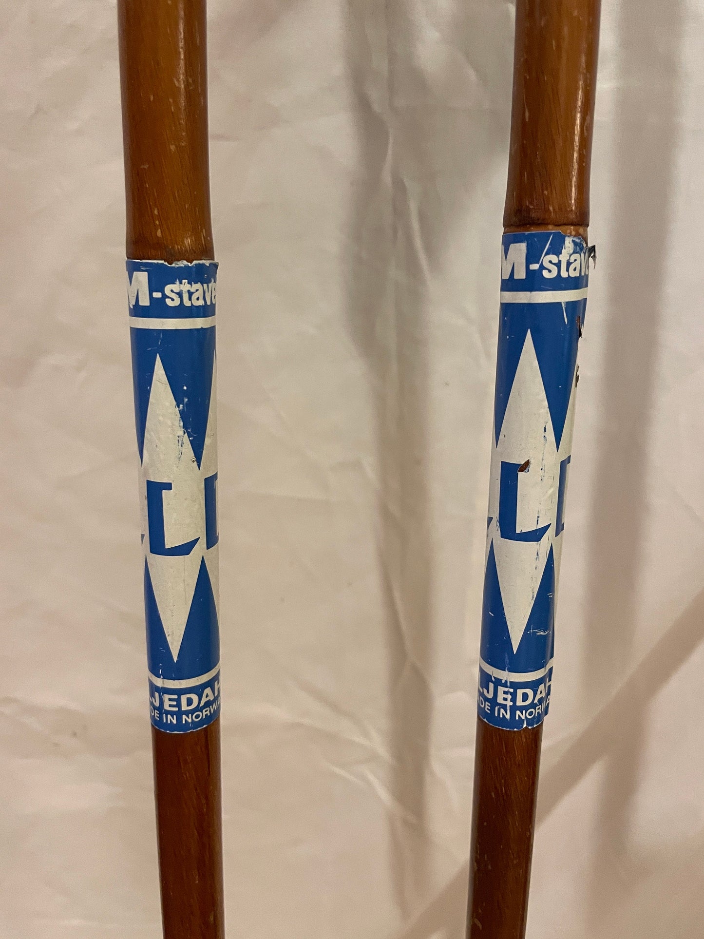 140cm cross country ski poles 140cm Liljedahl Bamboo Cross-Country Ski Poles - Late 1960s