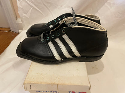 Size 41 (US Men's 8) Jette of Norway Late 1960s ALL LEATHER Cross-Country Ski Boots - New Old Stock - New New New