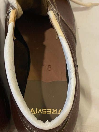 Size 38 (US Women's 7.5) Gresvig of Oslo 1960s ALL LEATHER Cross-Country Ski Boots - New Old Stock - New New New