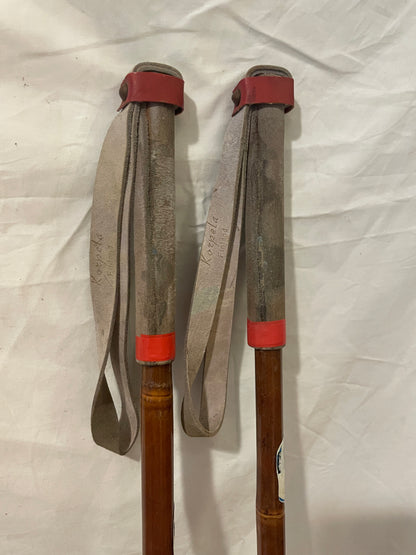 150cm "Korpela" Bamboo Cross-Country Ski Poles - FINLAND SUOMI FINLAND - 1960s