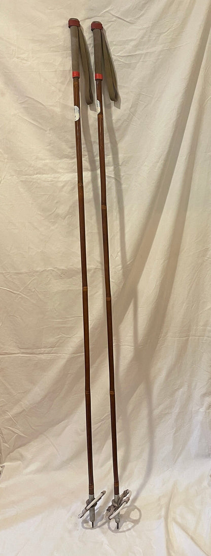 150cm "Korpela" Bamboo Cross-Country Ski Poles - FINLAND SUOMI FINLAND - 1960s