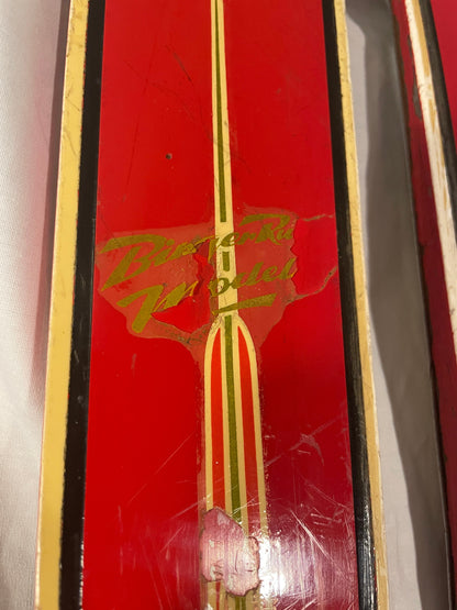 210cm Bonna of Norway Early 1960s Alpine/Backcountry Metal Edge Skis - RARE