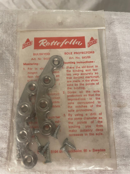 Vintage Rottefella "Smile Plates" for 3-Pin Ski Boots - 1970s!!!