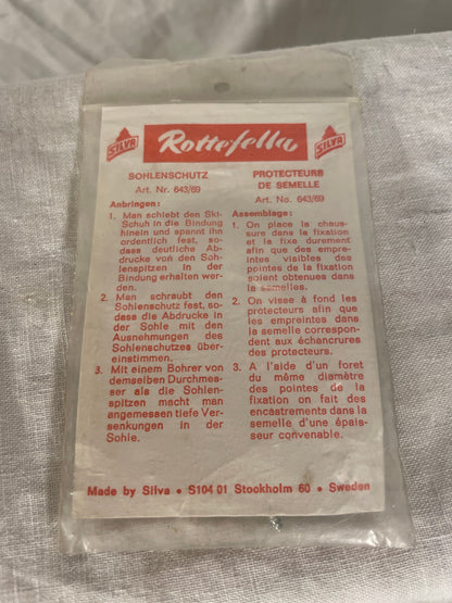 Vintage Rottefella "Smile Plates" for 3-Pin Ski Boots - 1970s!!!