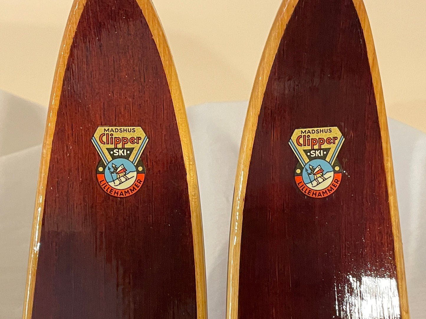 205cm Madshus "Clipper" Cross-Country Touring Skis - early 1960s - BARELY USED!!!
