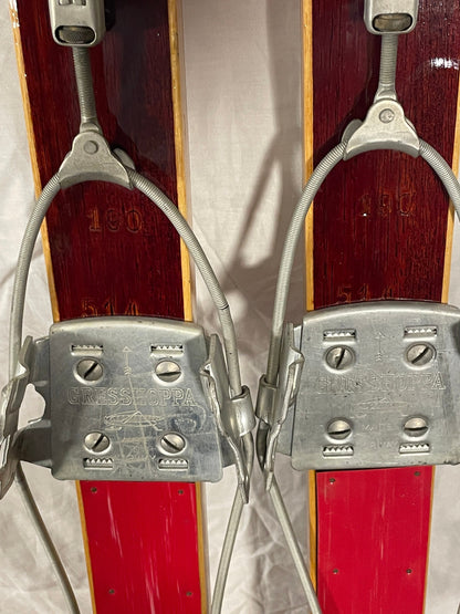 190cm Madshus "Clipper" Cross-Country Touring Skis - early 1960s - BARELY USED!!!