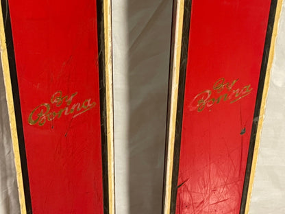 210cm Bonna of Norway Early 1960s Alpine/Backcountry Metal Edge Skis - RARE