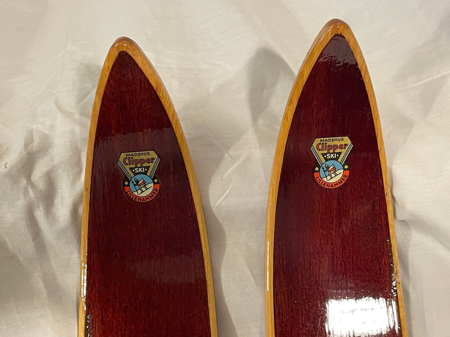 190cm Madshus "Clipper" Cross-Country Touring Skis - early 1960s - BARELY USED!!!