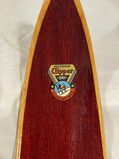 190cm Madshus "Clipper" Cross-Country Touring Skis - early 1960s - BARELY USED!!!