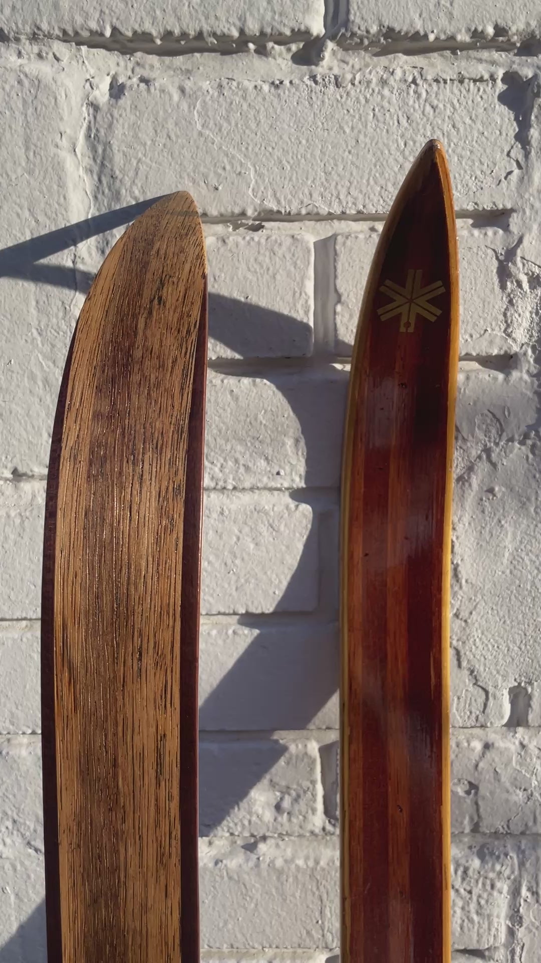 180cm Bonna 2000 Wood Cross-Country Skis - Early 1970s - from