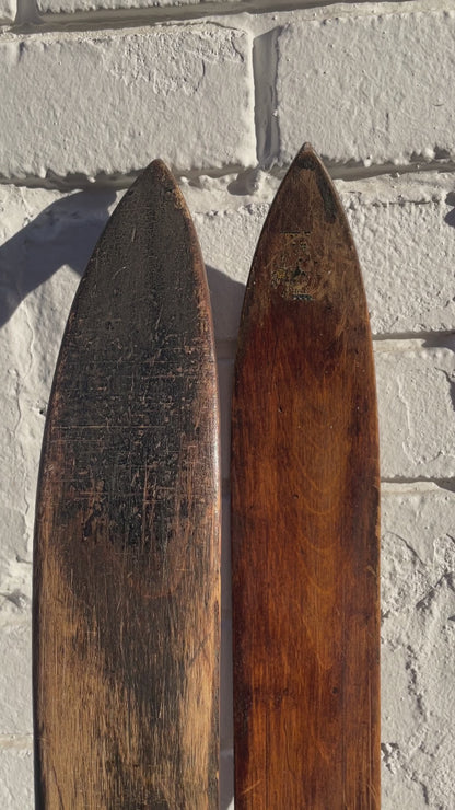 180cm 1940s Karhu of Finland Solid Wood Lightweight Cross-Country Skis