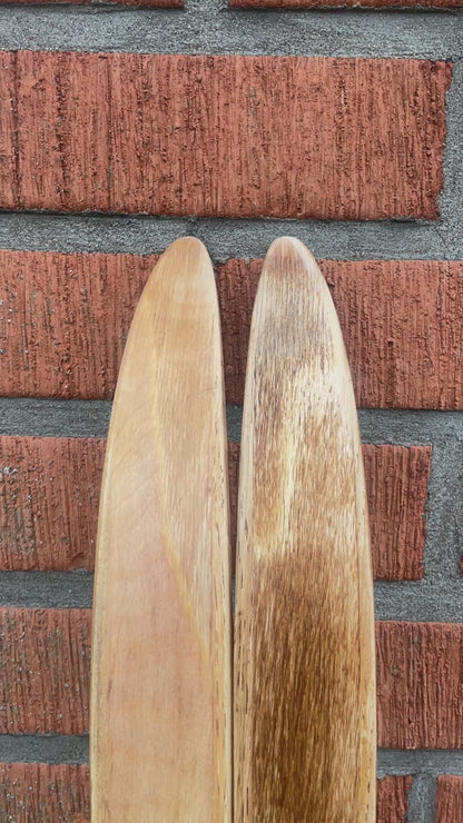 190cm Esko Järvinen "Erikoiskilpa" Wood Cross-Country Racing Skis - early 1970s - UNUSED!!!