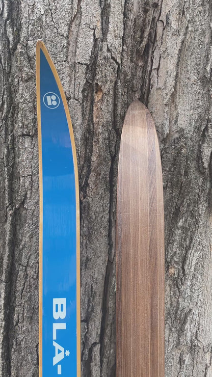 170cm Blå-Skia Wood Light Touring Cross-Country Skis - 1970s - Last Gasp for Wood!!!!