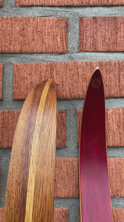 205cm Esko Järvinen "Erikoiskilpa" Wood Cross-Country Racing Skis - mid '60s - BEAUTIFUL Time Piece!!
