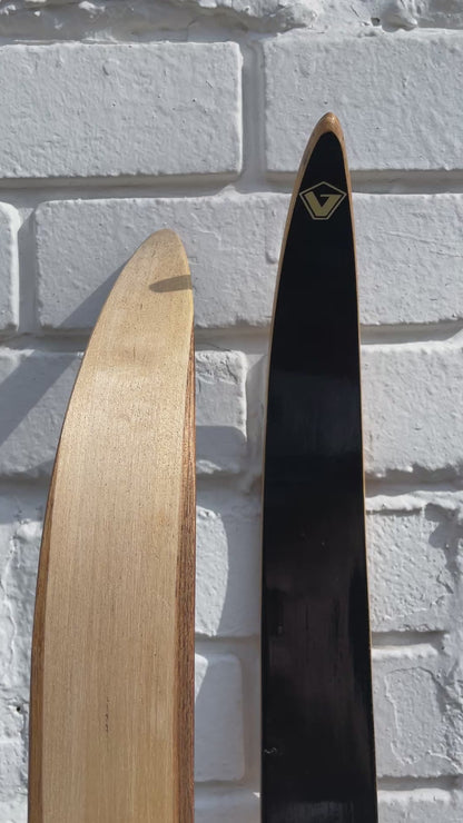 190cm Visu "Extra" 1970s Wood Cross-Country Racing Skis - from USSR!!!  BRAND NEW