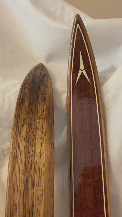 195cm Askjem "Elite" Early 1970s Wood Cross-Country Skis - The Smell of Fresh PINE TAR!!!