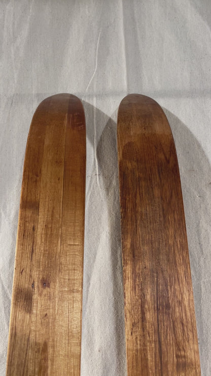 210cm Esko Järvinen "Kilpa Populär" Wood Cross-Country Skis - mid '60s - BEAUTIFUL