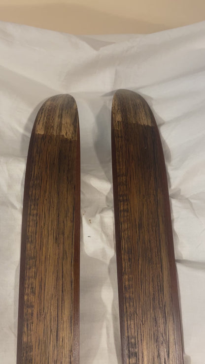 210cm Blå-Skia Wood "Tur-Langrenn" Light Touring Cross-Country Skis - Early 70s - TIMEPIECE!!!!