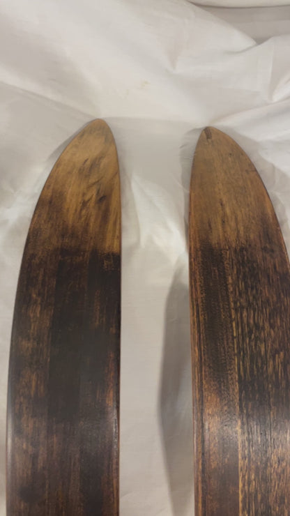 200cm Karhu "Latu" Wood Cross-Country Skis - Finland - Early 1970s