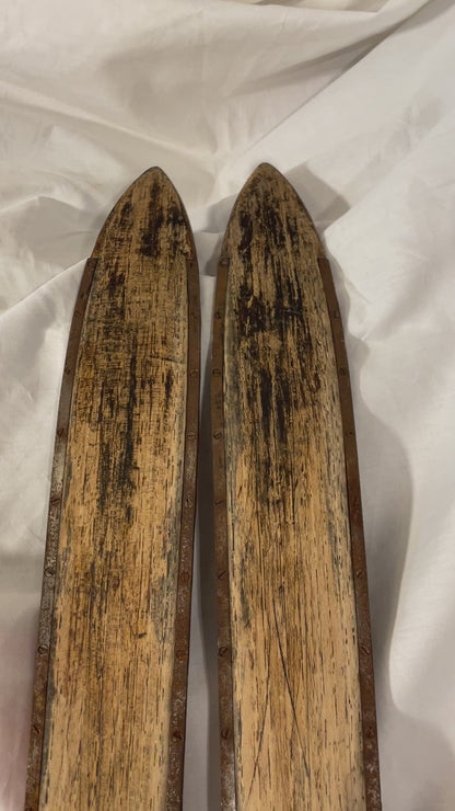 200cm Norwegian Metal-Edge Backcountry Skis - Sold by Sverre Østbye, Oslo NO.  Solid Wood!