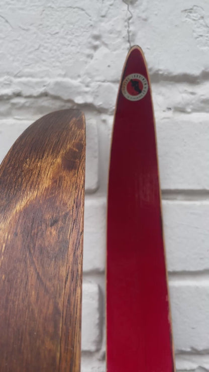 215cm Esko Järvinen Wood Cross-Country Racing Skis - Beauty on the Cheap!!!