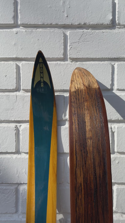 200cm Bonna 1800 Wood Cross-Country Skis - Early 1970s - from NORWAY!