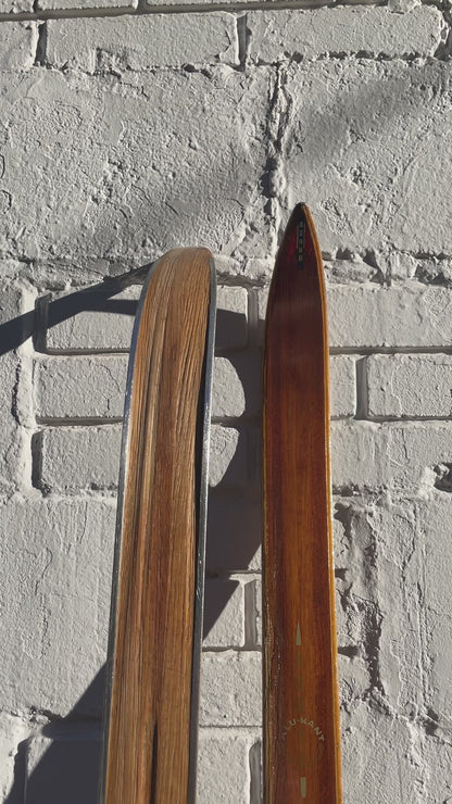 205cm Bonna of Norway "Alukant" Early 1960s Off-Track Cross-Country Skis - Skiing History!!!
